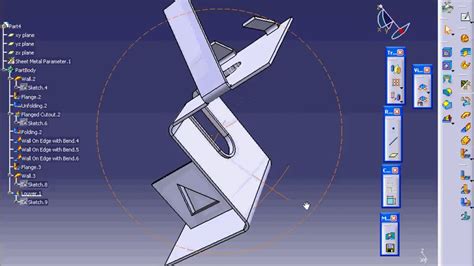 catia v5 how to unfold sheet metal assembly parts|how to unfold CATIA parts.